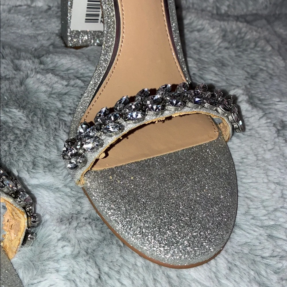 Badgley Mischka Jewel rhinestone strap heels - Picture 5 of 6